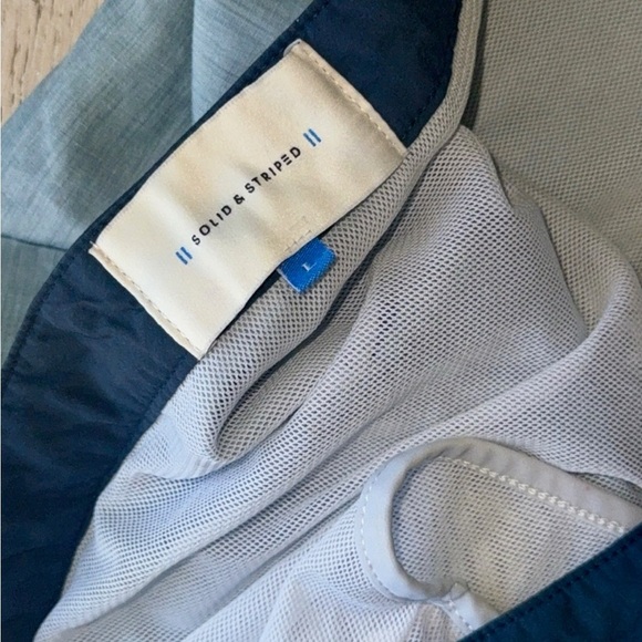 Solid & Striped chambray & Navy  Blue 7" Inseam Board Shorts NWOT - Picture 7 of 12